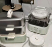 美的（Midea）锁嫩舱mini电蒸锅 多功能家用电锅蒸包子锅电热锅煮蛋器蒸炖锅0涂层不锈钢双层蒸笼ZGC2818X99 实拍图