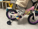 优贝（RoyalBaby）儿童自行车男女镁合金单车 月亮系列3-5岁 宇航员14寸 粉色 实拍图