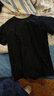 京东京造【重磅纯棉】短袖男士t恤男衣服单穿秋季 黑色 XL 实拍图