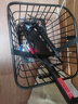 自行车后车筐山地车篮儿童折叠车后置篮子单车电动车后篮加大车篓书包架 【升级全快拆】铝合金货架+黑色后车筐 实拍图