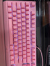 雷蛇（Razer）黑寡妇V3 机械键盘 游戏键盘 104键 RGB背光 游戏电竞 粉晶 绿轴 带腕托 实拍图