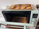 海氏（Hauswirt）C40三代电烤箱家用烘焙多功能炸烤一体机食品级搪瓷内胆智能菜单 湖水绿 40L 【国家补贴】 实拍图