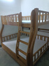 临稚胡桃木 儿童上下床实木高低床双层床上下铺床两层木床子母床 爬梯款 上铺宽1.4米下铺宽1.6米 实拍图