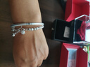 唯一（Winy）银手镯足银9999古法镯子妈妈生日礼物纯银饰品送女友老婆年轻款 实拍图