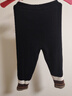 巴拉巴拉童装儿童长裤女童打底裤加绒秋冬裤子时尚撞色休闲裤百搭 黑色90001 100 实拍图