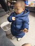 保姆鹅 儿童羽绒服宝宝中长款加厚冬季外套防风保暖白鸭绒冬装[NG2654] 藏蓝 110 实拍图