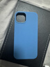 W&P适用苹果13手机壳iPhone13保护套全包防摔液态硅胶软壳简约商务男女新款浅蓝色wp 实拍图