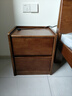 京东京造家居悦枫实木床头柜 天然橡胶木双层储物 收纳卧室储物柜胡桃色 实拍图