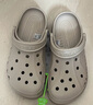 CROCS卡骆驰洞洞鞋贝雅男鞋女鞋轻便耐磨一脚蹬拖鞋休闲鞋|10126 卵石色-2V3 44 (280mm) 实拍图