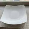 陶相惠盘子陶瓷菜盘家用釉下彩方形纯白餐盘果盘8英寸骨瓷深盘碟子2个装 实拍图