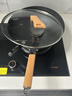 浣莱日本品牌超轻纯铁锅炒菜锅家用正品铁锅不粘锅无涂层老式圆底炒锅 30CM【已开锅】超轻防锈款+防滑锅底 30cm 实拍图