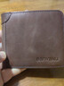 班亚奴（banyanu）钱包男士横款真皮超薄2025新款皮夹简约牛皮驾驶证钱夹卡包一体男 咖啡色-普通款（复古头层牛皮） 实拍图