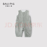 巴厘小猪婴儿背带裤春秋款男宝连身裤女宝卫衣连体衣服超萌可爱连体裤 青绿 80 实拍图