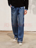 森马（Semir）森柔牛仔|牛仔裤男宽松阔腿裤2025冬美式伞兵裤复古109725124104 实拍图