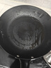 凌丰（LINKFAIR）煎锅平底锅无涂层不易粘锅聚油氮化精铁锅煎饼锅牛排锅早餐锅 含玻璃锅盖 28cm 实拍图