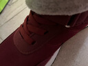 足力健大师老人鞋女中老年健步鞋妈妈鞋宽头运动鞋防滑奶奶鞋子秋冬 MX16暗红加绒棉鞋 38 实拍图