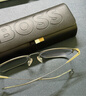 BOSS男女款光学镜架银色钛镜框银色镜腿近视眼镜框1197 R81 56MM 实拍图