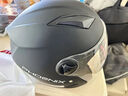 凤凰（Phoenix）新国标A类3C认证电动车摩托车头盔双镜片防雾防风保暖哑黑 男女四季通用电瓶车3/4半盔冬季安全帽 实拍图