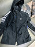 adidas休闲简约三条纹梭织立领夹克外套男装秋季阿迪达斯三叶草   黑色（推荐选大一码）   S 实拍图