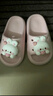 土豆屋儿童拖鞋中大童小孩室内外防滑软底凉拖鞋 熊猫绿色200码 实拍图