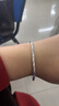 中国黄金（CHINA GOLD）银手镯足银999女生款纯银镯子实心年轻银饰生日礼物送女朋友老婆 【真爱玫瑰礼盒】好运锦鲤手镯 实拍图