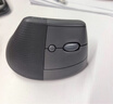罗技（Logitech）Lift人体工学蓝牙鼠标 无线静音垂直办公鼠标 带Logi Bolt接收器 商用版 灰色 实拍图
