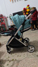 酷贝乐（coballe）婴儿车0-3岁用折叠可坐可躺减震遛娃神器轻便溜娃新生儿宝宝推车 雀湖蓝(轻巧便携+全罩遮阳) 实拍图