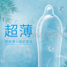 名流避孕套光面超薄型52mm超薄水多多玻尿酸润滑男女用品100只 实拍图