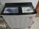 YANGZI扬子集团洗衣机半自动老式家用双桶大容量双缸洗衣机蓝光 洗脱双筒小型波轮 30KG【洗20+10脱|洗脱分离|玻璃面板】 实拍图