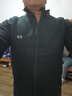皮尔卡丹（pierre cardin）品牌摇粒绒男士外套春秋款立领夹克抓绒卫衣宽松外穿开衫冲锋上衣 加绒加厚摇粒绒黑色 2XL 实拍图