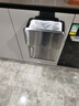 家华厨房垃圾桶8L银色壁挂式不锈钢带盖家用橱柜门悬挂夹缝大号6601 实拍图