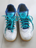 YONEX尤尼克斯羽毛球鞋yy入门级训练减震动力垫男女SHB101CR白/蓝 43码 实拍图