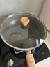 红厨有钛不粘炒锅陶瓷炒菜锅煎牛排煎炒锅无油烟电磁炉燃气灶通用30cm 实拍图