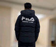 斐乐（FILA） 羽绒服男装冬季保暖连帽运动休闲长袖加厚外套开衫男装上衣 正黑色-BK XL 180/100A 实拍图