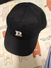 【热巴同款】加大棒球帽帽子男女大头围显脸小春夏字母百搭棒球帽 刺绣款-黑色 实拍图