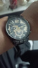 爆款男士时尚日历手表男款韩版手表不锈钢石英腕表 黑色 实拍图
