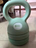 米客可调节壶铃哑铃女士翘臀健身家用深蹲男士通用重量提壶亚铃渐变绿 实拍图