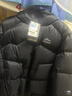 骆驼火山羽绒服2.0男高绒量保暖外套女可拆卸帽户外防风面包羽绒服 暗夜黑/暗夜黑 男女同款,7130C S 实拍图