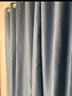 水星家纺免打孔窗帘遮光卧室全遮光布杆子全套隔音飘窗遮阳帘4.6x2.7m蓝色 实拍图
