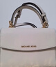MICHAEL KORS迈克高仕 MK Ava 超小号皮质翻盖迷你手提包斜挎包 浅奶油色 289 迷你 实拍图