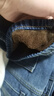 萝美酱2025新款牛仔裤女春秋阔腿宽松裤子高腰小个子窄版休闲裤秋冬直筒 复古蓝常规加绒 L 【建议110-123斤】 实拍图