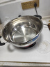 扬子多功能电热锅家用电炒锅电火锅电煮锅电蒸锅料理锅一体式大功率多用途炒锅 26cm无笼【1300W两灯2-3人】 实拍图