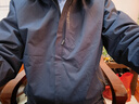 罗蒙三合一冲锋外套男士外套春秋季休闲加绒夹克男工装户外登山服衣服 深蓝色【三合一】 XL （建议体重125-140斤） 实拍图