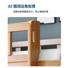中伟（ZHONGWEI）上下层加厚实木床成人床双层床宿舍高低床1*2m-松木床板+床垫 实拍图