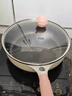小熊（Bear）炒锅麦饭石色不粘炒锅平底煎炒锅易清洗少油烟燃气电磁炉通用24cm 实拍图
