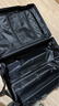 双星（doublestar）行李箱大容量箱登机箱拉杆箱20寸男女学生铝框旅行箱密码皮箱子 豪华铝框款（曜石黑）  20寸（可登机+箱套贴纸） 实拍图