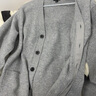 优衣库男装女装柔软绵羊毛V领针织开衫/毛衣毛衫外套478547 04 烟灰色 XS /160/76A 实拍图
