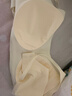 ubras无尺码轻薄透气华夫格吊带细肩带不闷汗内衣女文胸罩无钢圈 【文胸】奶油布丁色 均码 背勾款-(100-130斤) 实拍图