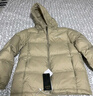 雅鹿三防短款羽绒服女冬免洗户外休闲蓄热保暖连帽加厚面包服外套 卡其色 L 【推荐125-140斤】 实拍图