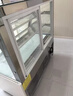 乐创（lecon） 蛋糕柜展示柜商用冷藏玻璃陈列柜水果寿司保鲜市柜 白色直角后开门款-风冷无霜+加湿除雾 0.9米台式经典款 实拍图